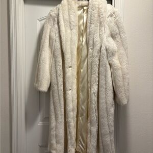 Wilsons Leather Cream Teddy Jacket